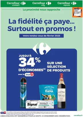 Promos de Supermarchés à Nice | LA FIDÉLITÉ, CA PAYE... SURTOUT EN PROMO EN FÉVRIER ! sur Carrefour City | 01/02/2025 - 28/02/2025