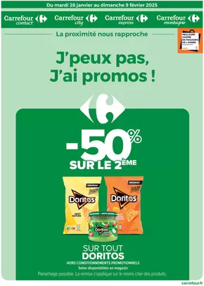 Promos de Supermarchés à Nice | J'PEUX PAS, J'AI PROMOS DU 28 JANVIER AU 9 FEVRIER 2025 sur Carrefour City | 28/01/2025 - 09/02/2025