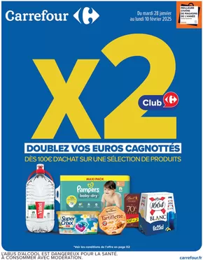 Promos de Supermarchés à Nice | DOUBLEZ VOS EUROS CAGNOTTÉS sur Carrefour City | 28/01/2025 - 10/02/2025