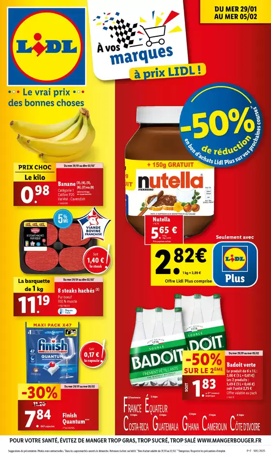 Catalogue Lidl à Rennes | Retrouvez des promotions exceptionnelles sur une large sélection de produits! | 29/01/2025 - 05/02/2025