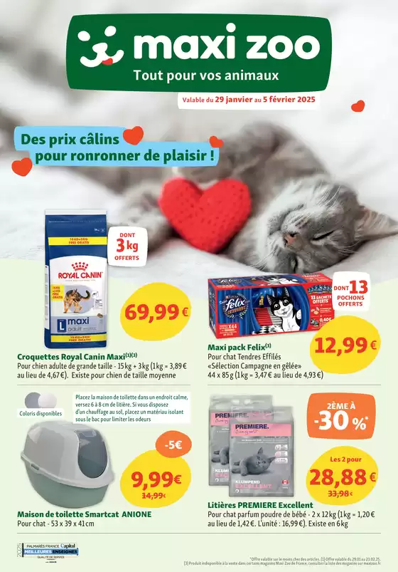 Maxi Zoo: Des prix câlins pour ronronner de plaisir!