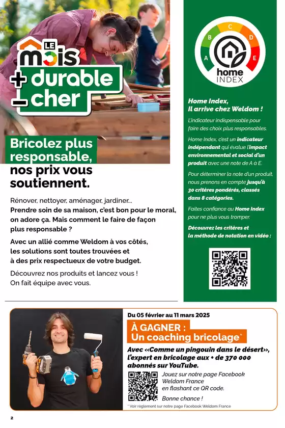 Catalogue Weldom à Chalon-sur-Saône | Le mois le plus durable | 05/02/2025 - 11/03/2025