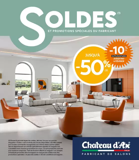 Catalogue Chateau d'Ax à Lille | SOLDES jusqu'à -50 % | 24/01/2025 - 04/02/2025