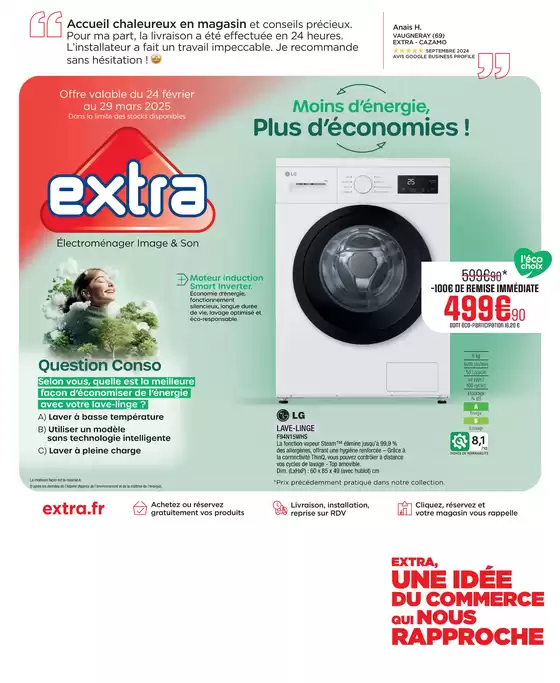 Catalogue Extra à Nuits-Saint-Georges | Extra Tabloid Mars 2025 BP - QR | 24/02/2025 - 29/03/2025