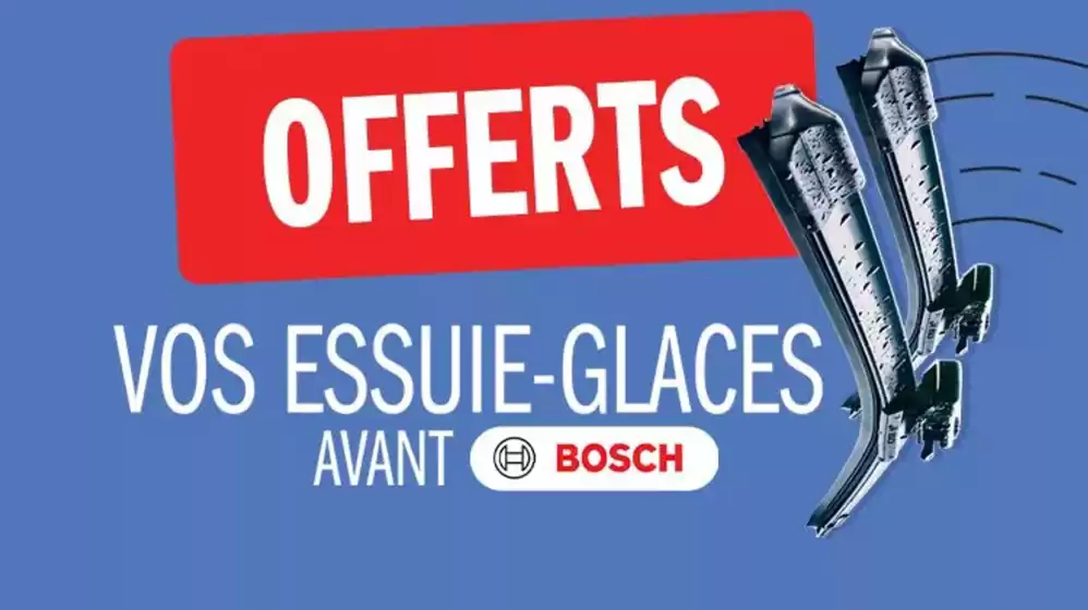 Catalogue Carglass à Brignoles | Vos balais d'essuie-glaces avant Bosch OFFERTS | 27/01/2025 - 21/02/2025