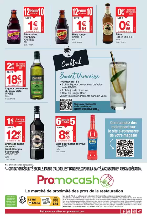 Catalogue Promocash à Vesoul | Vos promos boissons | 28/01/2025 - 01/03/2025