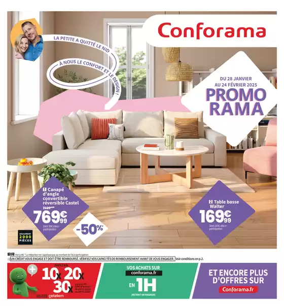 Catalogue Conforama à Lille | Promorama | 28/01/2025 - 24/02/2025