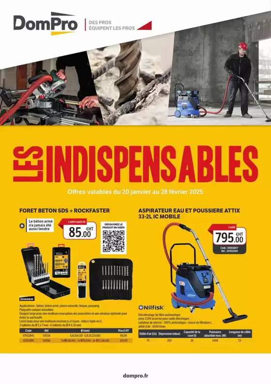 Catalogue DomPro à Distré | Les indispensables N°1 2025 | 28/01/2025 - 28/02/2025