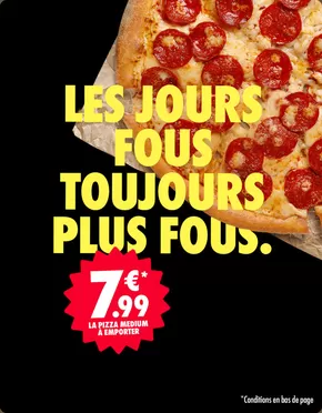 Promos de Restaurants à Marseille | Les jours fous sur Domino’s Pizza | 28/01/2025 - 11/02/2025