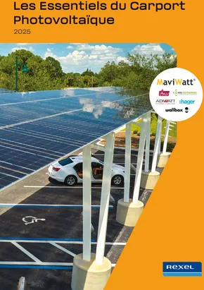 Promos de Bricolage à Saint-Claude | Les Essentiels du Carport Photovoltaïque 2025 sur Rexel | 04/02/2025 - 31/12/2025