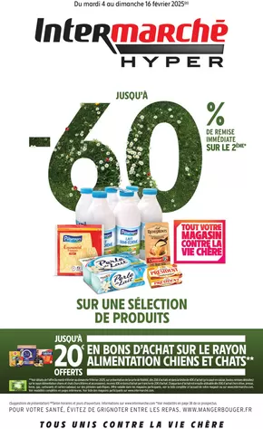 Promos de Supermarchés à Pont-l'Évêque (Calvados) | GEN FEVRIER 2 + CAHIER REGION Hyper sur Intermarché Hyper | 04/02/2025 - 16/02/2025