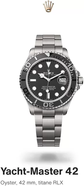 Catalogue Rolex à Paris | Rolex Yacht Master | 29/01/2025 - 29/01/2026