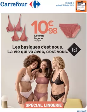 Catalogue Carrefour Contact à Faverney | SPECIAL LINGERIE | 04/02/2025 - 17/02/2025