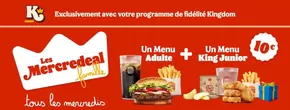 Promos de Restaurants à Sarrebourg | Les Mercredeal Famille sur Burger King | 30/01/2025 - 28/02/2025