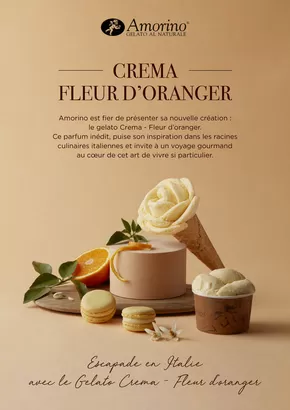 Promos de Supermarchés à Villefontaine | CREMA FLEUR D'ORANGER sur Amorino | 31/01/2025 - 31/03/2025