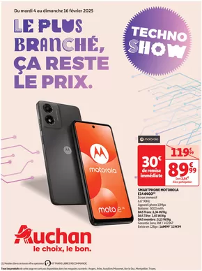 Catalogue Auchan Hypermarché à Saint-Quentin | Technoshow : Le plus branché, ça reste le prix  | 04/02/2025 - 16/02/2025