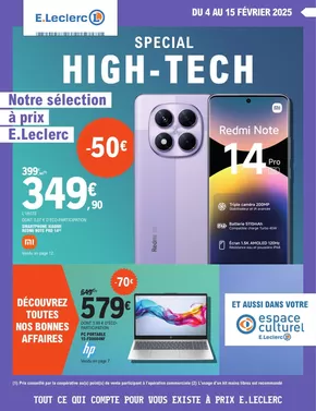 Promos de Culture et Loisirs à Saint-Priest-en-Jarez | SPECIAL HIGH-TECH sur E.Leclerc Espace Culturel | 04/02/2025 - 15/02/2025