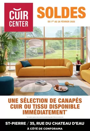 Promos de Meubles et Décoration à Fleury-Mérogis | Soldes sur Cuir Center | 03/02/2025 - 28/02/2025