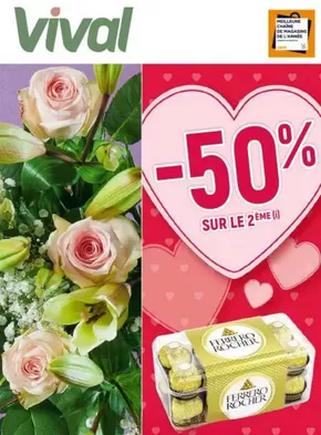 Promos de Supermarchés à Le Grand-Quevilly | -50% SUR LE 2EME sur Vival | 03/02/2025 - 16/02/2025