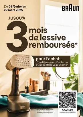 Promos de Multimédia et Electroménager à Saint-Yrieix-la-Perche | Braun vous rembourse jusqu'à 3 mois de lessive sur Copra | 03/02/2025 - 29/03/2025