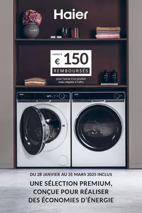 Catalogue Connexion à La Côte-Saint-André | Jusqu'à 150€ remboursés sur une sélection Premium HAIER | 03/02/2025 - 31/03/2025