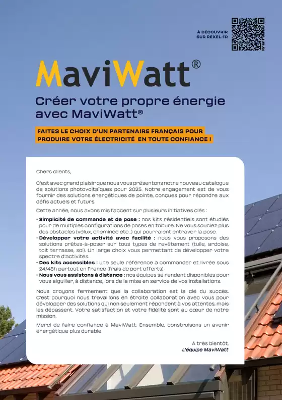 Catalogue Rexel à Désertines (Allier) | Les Essentiels Maviwatt 2025 | 04/02/2025 - 31/12/2025