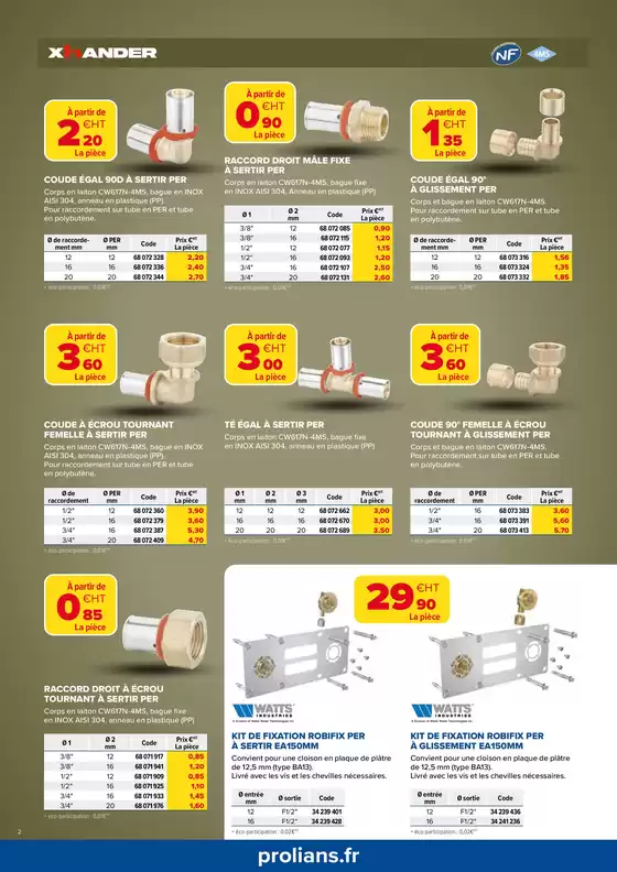 Catalogue Prolians à Villars (Loire) | Opération hydrodistribution  | 04/02/2025 - 31/03/2025