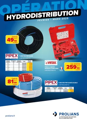 Promos de Services à La Côte-Saint-André | Opération hydrodistribution  sur Prolians | 04/02/2025 - 31/03/2025