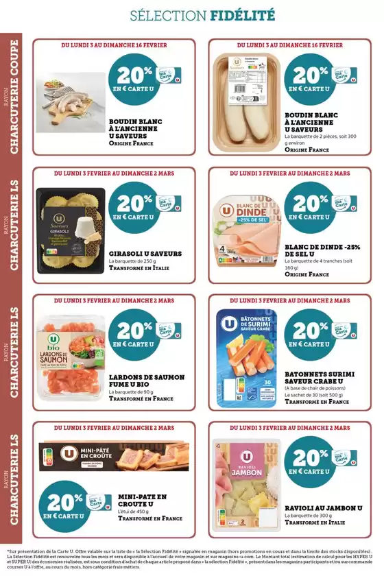 Catalogue Super U à Cherbourg-Octeville | Tous les jours 20% | 04/02/2025 - 02/03/2025