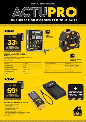 Promos de Bricolage à Loudéac | Actupro sur Tout faire matériaux | 04/02/2025 - 28/02/2025