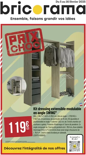 Promos de Bricolage à Orgeval (Yvelines) | Prix Choc sur Bricorama | 05/02/2025 - 16/02/2025