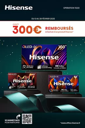 Catalogue Boulanger à Noyelles-Godault | OFFRE Hisense : JUSQU'À 300€ REMBOURSÉS | 05/02/2025 - 28/02/2025