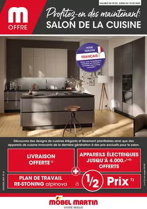 Promos de Meubles et Décoration à Marly - Lorraine | Profitez-en dès maintenant SALON DE LA CUISINE sur Möbel Martin | 05/02/2025 - 18/02/2025