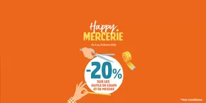 Promos de Meubles et Décoration à Uzès | Happy mercerie -50% sur Mondial Tissus | 05/02/2025 - 23/02/2025