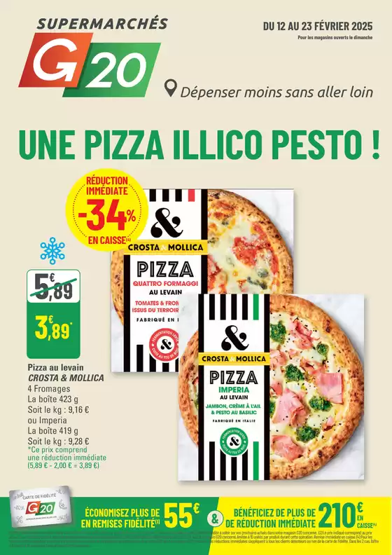 Catalogue G20 à Angers | UNE PIZZA ILLICO PESTO ! | 12/02/2025 - 23/02/2025