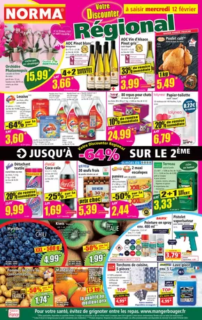 Promos de Discount Alimentaire à Ludres | JUSQUÀ -64% SUR LA 2ÈME sur Norma | 12/02/2025 - 18/02/2025