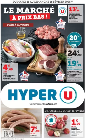 Catalogue Hyper U à Trégueux | Jour de Marché Ouest | 11/02/2025 - 16/02/2025