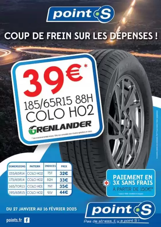 Catalogue Point S à Draguignan | Coup de frein sur les dépenses ! | 06/02/2025 - 16/02/2025