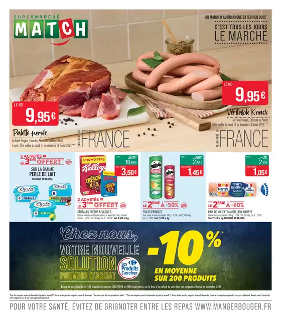 Catalogue Supermarché Match à Thionville | C'EST TOUS LES JOURS LE MARCHÉ | 10/02/2025 - 23/02/2025