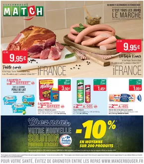 Catalogue Supermarché Match à Thaon-les-Vosges | C'EST TOUS LES JOURS LE MARCHÉ | 10/02/2025 - 23/02/2025