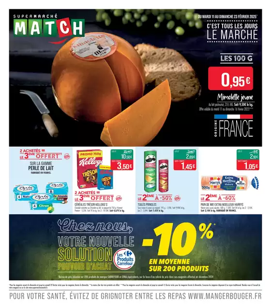 Catalogue Supermarché Match à Grenay (Pas de Calais) | C'EST TOUS LES JOURS LE MARCHÉ | 10/02/2025 - 23/02/2025