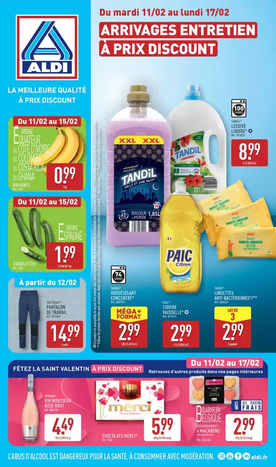 Catalogue Aldi à Issenheim | ARRIVAGES ENTRETIEN À PRIX DISCOUNT | 11/02/2025 - 17/02/2025