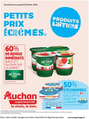 Catalogue Auchan Supermarché à Aulnoye-Aymeries |  Petits prix écrémés | 11/02/2025 - 22/02/2025