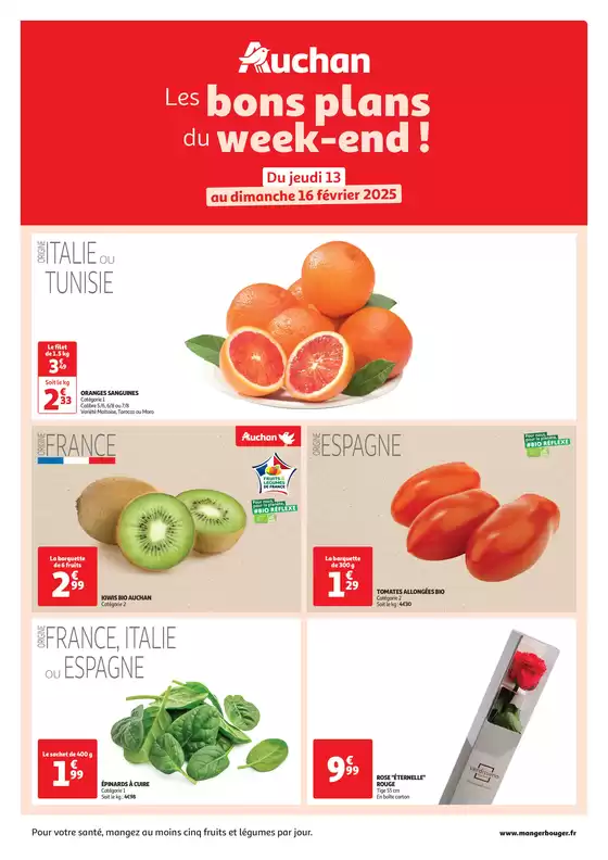 Catalogue Auchan Hypermarché à Saint-Quentin | Les bons plans du week-end dans votre hyper ! | 13/02/2025 - 16/02/2025