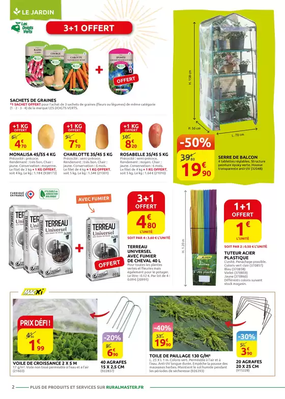 Catalogue Rural Master à Saint-Paul-sur-Save | Printemps à prix défi ! | 10/02/2025 - 01/03/2025