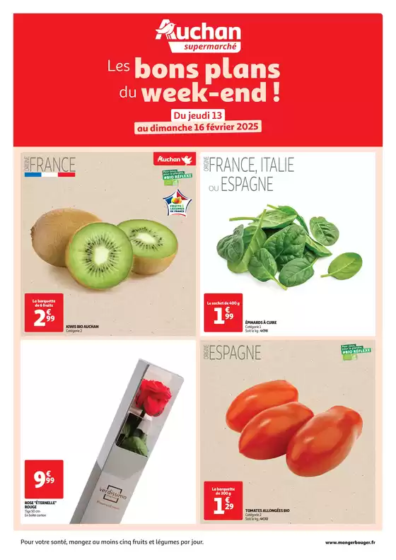 Catalogue Auchan Supermarché à Chamalières | Les bons plans du week-end dans votre super ! | 13/02/2025 - 16/02/2025