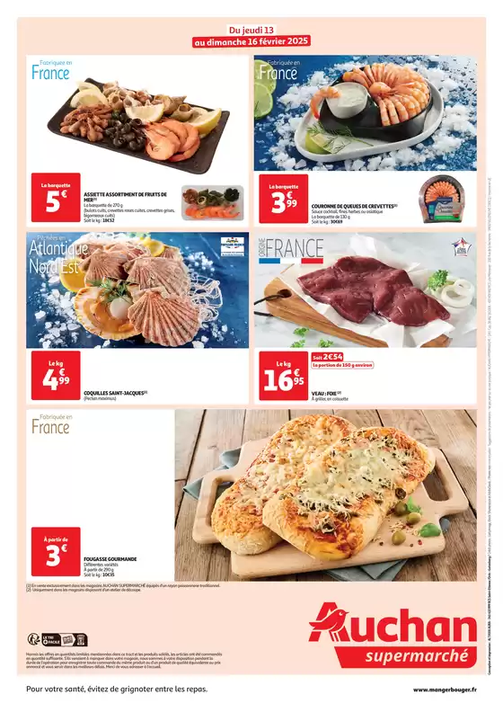 Catalogue Auchan Supermarché à Chamalières | Les bons plans du week-end dans votre super ! | 13/02/2025 - 16/02/2025