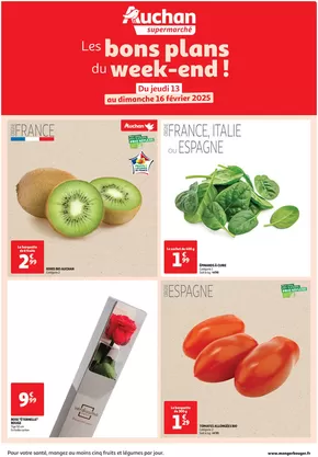 Catalogue Auchan Supermarché à Aulnoye-Aymeries | Les bons plans du week-end dans votre super ! | 13/02/2025 - 16/02/2025