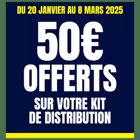 Catalogue Top Garage à Bruay-la-Buissière | 50€ OFFERTS SUR VOTRE KIT DE DISTRIBUTION ! | 10/02/2025 - 08/03/2025