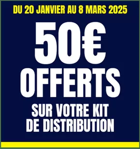 Promos de Auto et Moto à Cherbourg-Octeville | 50€ OFFERTS SUR VOTRE KIT DE DISTRIBUTION ! sur Top Garage | 10/02/2025 - 08/03/2025